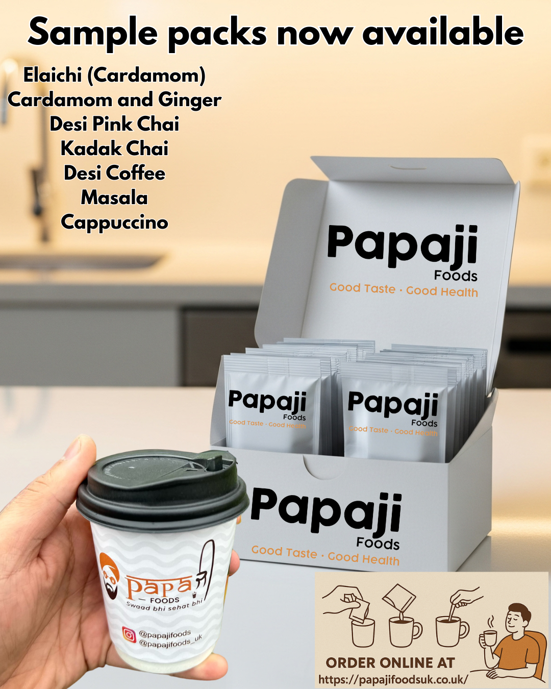 Papaji Chai Sample Pack of 5