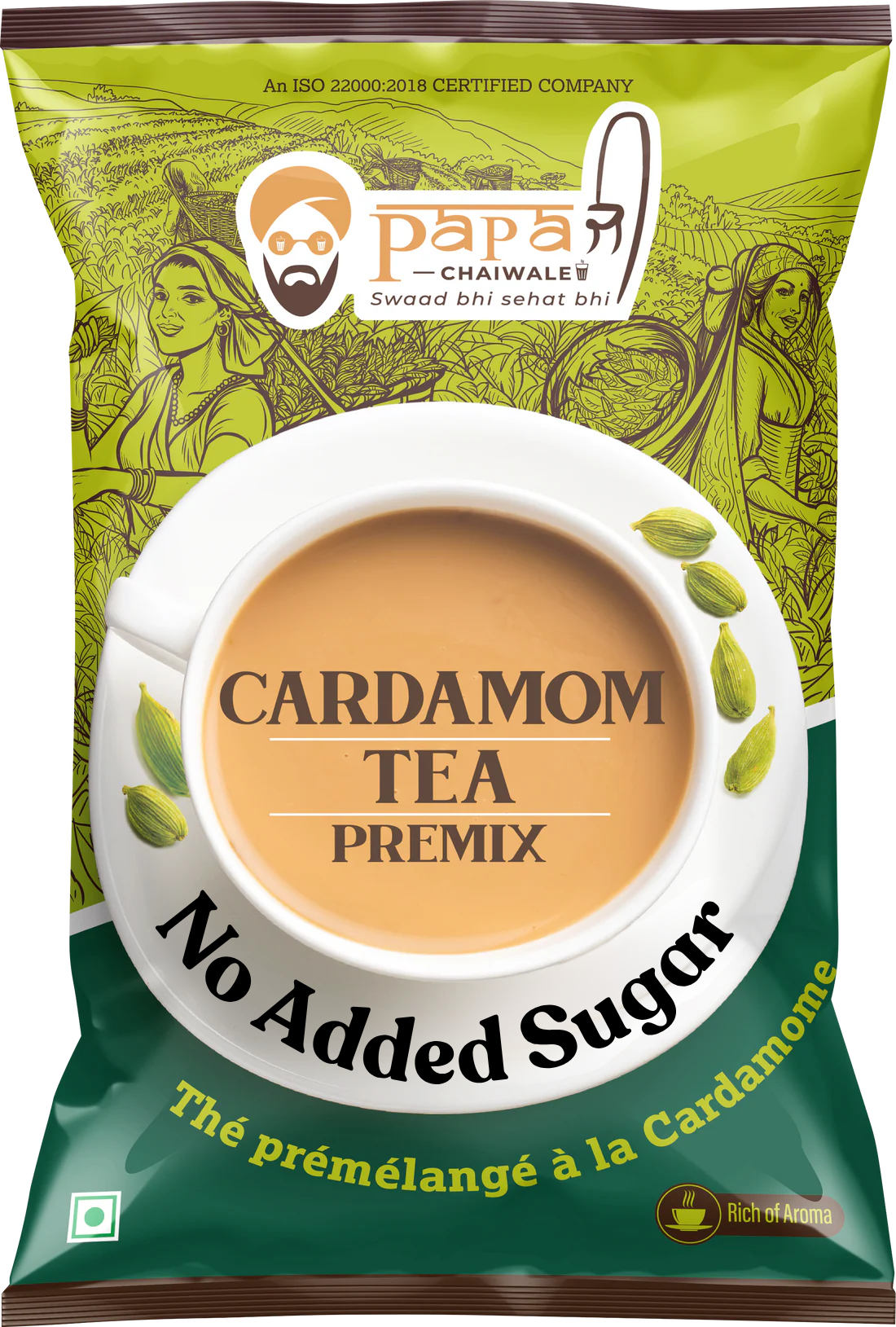 NAS Cardamom (Elachi) - No Added Sugar Premium Tea Premix (2lbs)