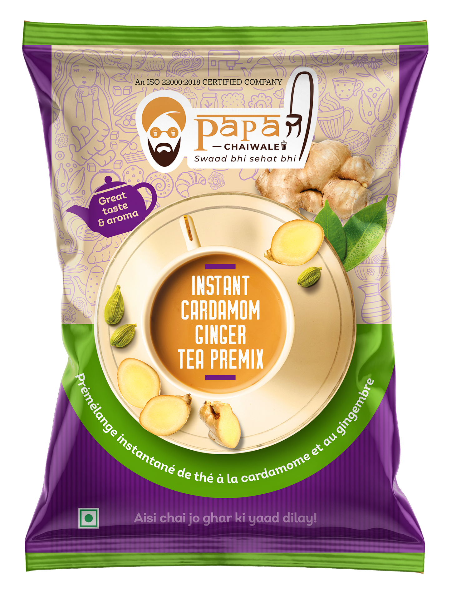 Cardamom & Ginger Premium Tea Premix (2lbs)