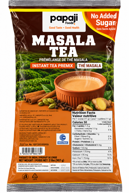 NAS Masala Premium Tea Premix - No Added Sugar (2lbs)